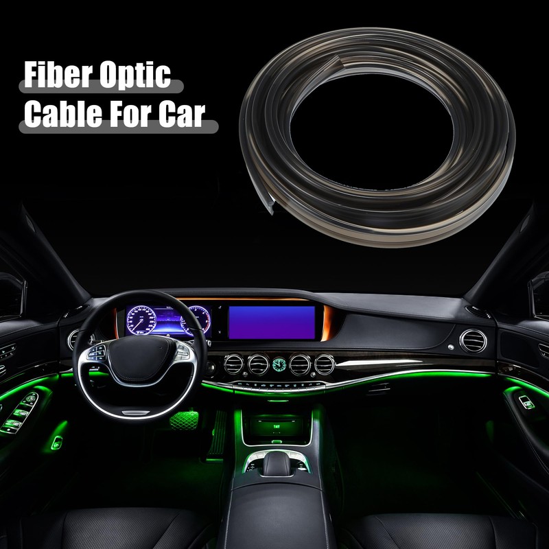 X AUTOHAUX 3mm 0.12" 3.5m 11.48ft Universal Skirt Side Glow