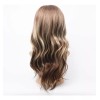 Generic Peluca Para Mujer, Pelo Largo Y Rizado, Degradado, Marrón,