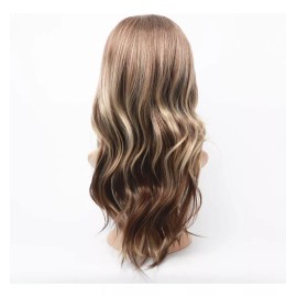 Generic Peluca Para Mujer, Pelo Largo Y Rizado, Degradado, Marrón, C