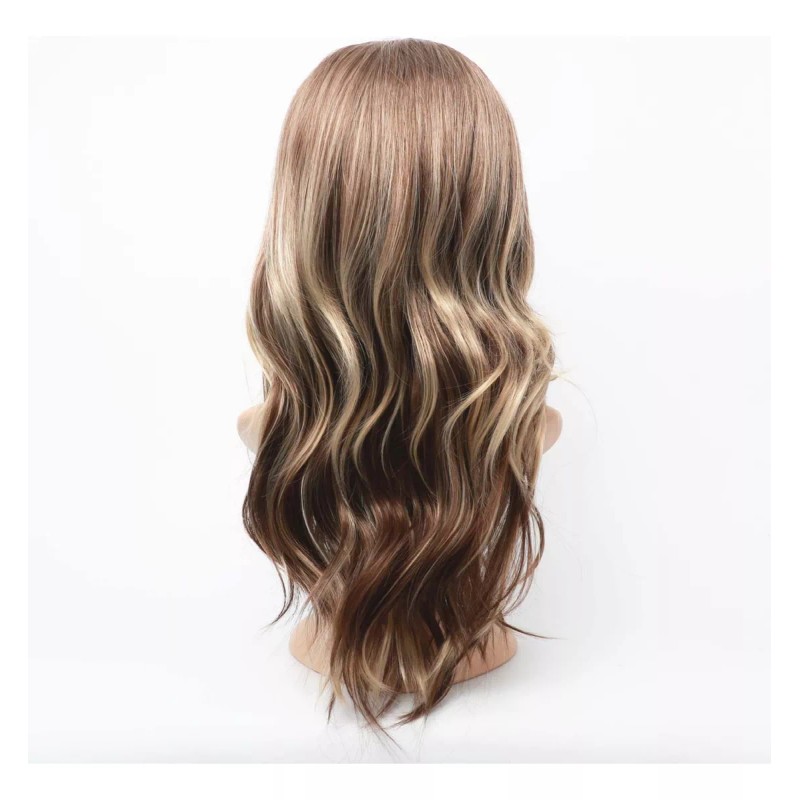 Generic Peluca Para Mujer, Pelo Largo Y Rizado, Degradado, Marrón,