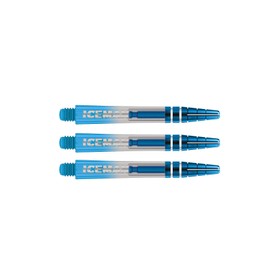 RED DRAGON Gerwyn Price Nitrotech Blue Dipped with Blue top Medium Dart Shafts - 2 sets per pack (6 shafts in total)