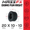 MASSFX Golf Cart Tire Set - Two 20x10-10 - 4