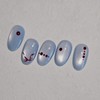 [Handmade Nail Tips] Burgundy Drop |Magnetic Gel Dot Henna Nail