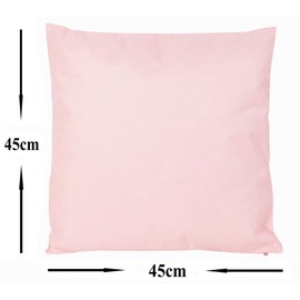 JACK 2er Set Outdoor Kissenhülle Kissenbezug 45x45cm Wasserfest Sitzkissen Lounge Kissen Garten Stuhl Lotus Effekt, Farbe:Rosa
