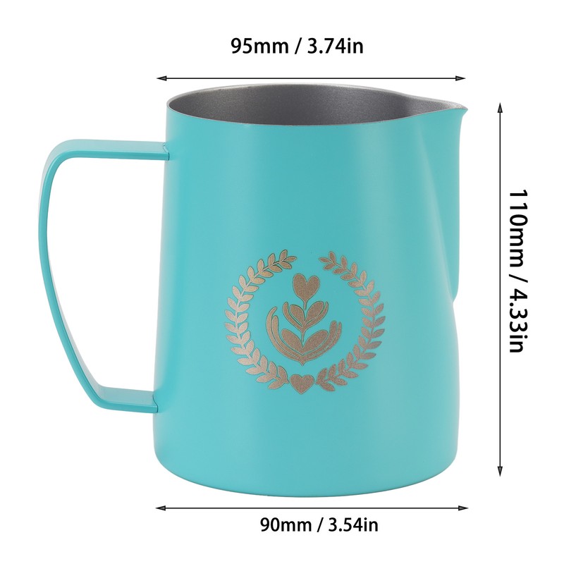 Frothing Pitcher 304 Stainless Steel Pull Flower Cup Coffee Milk