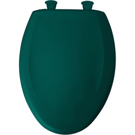 Bemis 1200SLOWT 655 Slow Sta-Tite Elongated Closed Front Toilet Seat, Teal