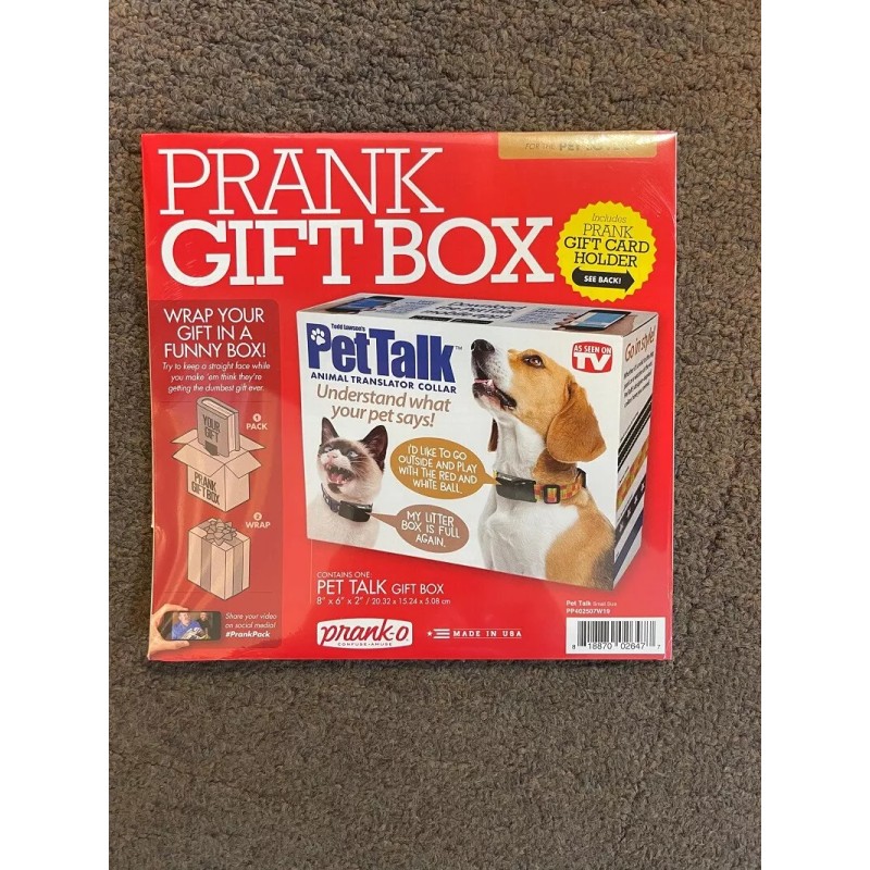 PRANK-O FUNNY JOKE PRANK GAG GIFT GIFT BOX 8"x6"x2" -