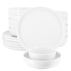 Elama Duncan 18 Piece Porcelain Dinnerware/Tableware Set, Service for 6