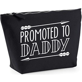 Hippowarehouse Promoted To Daddy printed make up cosmetic wash bag 18x19x9cm