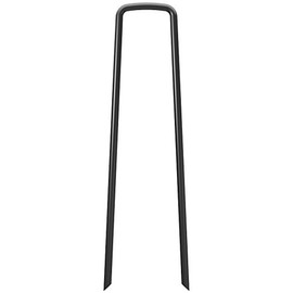 MySit 6" Garden Staples Landscape Stakes Ground Pins 100 Pack, Lawn Staples Weed Fabric Staple, Heavy Duty 11-Gauge(3.0mm) Steel Sod Anchor Securing Pegs for Securing Fabric