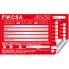 Annual Vehicle Inspection Label Sticker Aluminum FMCSA DOT 6" x