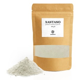 Erbotech - Xanthan Powder 100 g - Xanthan Rubber Ideal for Ice Cream, Sauces, Topping, Dough, Molecular Kitchen - 100% Pure Thickener, No Gltuin, Vegan, Halal and Kosher