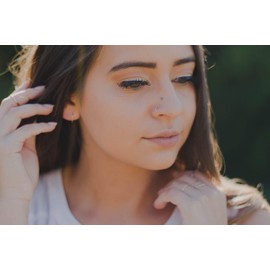 14k Gold Nose Ring Piercing Hoop 20g 10 mm