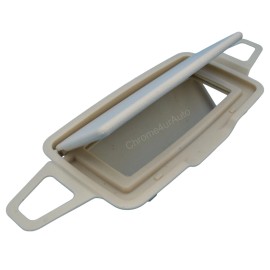 Chrome4urAuto 15-20 W205 C300 C350 C400 C63AMG For Mercedes Sun Visor Shade Mirror Cover Beige
