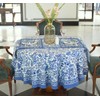 Labhanshi Indian Block Print Round Table Cloth|Jaipur Round Floral Cotton