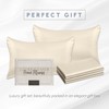 Elegant Comfort 4-Pack Cooling Viscose Satin Pillowcase Set with Hidden
