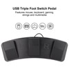 USB Triple Foot Switch Pedal Multifunctional Ergonomic Triple Foot Switch
