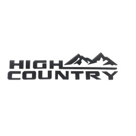 Generic 1PC 2019-2024 Tahoe Silverado High Country Tailgate Letter Logo Emblem 3D Badge Namaplate Replacement for High Country (Gloss Black)