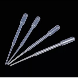 EVERGREEN SUPPLIES Disposable Pasteur Transfer Pipettes, Plastic, Graduated, 100pcs, 3mL