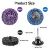 Shineboc 2 Inch CSD Disc Sanding Disc, Purple/Blue/Black Cleaning Disc