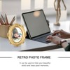 Alipis Resin Oval Photo Frame Home Photo Holder Decor for