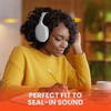 Wireless Headphones Bluetooth White- Noise Isolation Headphones Wireless Over the