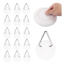 30 Ganchos Adhesivos Para Pared De 2.1 Cm Con Fuerte Adhesió Negro
