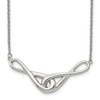 Real Stainless Steel Infinity Love Knot Symbol Symbols Pendant Necklace