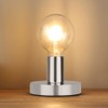 Helunsi Industrial Table Lamp Base, Silver E26 E27 Lamp Base