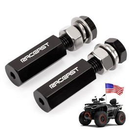 Raceast 2PCS 1/4" Quick Release Flag Pole Holder 1/4 Inch Pole Flag Aluminum Mount For ATV UTV Motorcycle Dirt Bike Parts Flag pole Mounts Accessories (Black)