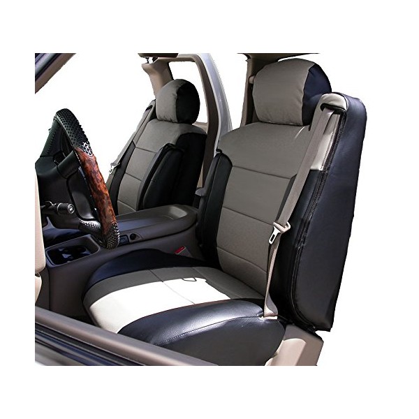Iggee 2003-2006 Chevy Silverado Black/Grey Artificial Leather Custom Made Original