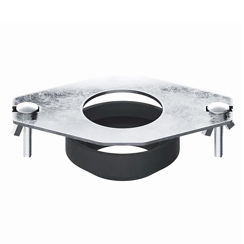 SPARES2GO Universal Toilet Cistern Close Coupling Fixing Kit Flat Metal