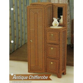 Annie's Attic NEW ANTIQUE CHIFFEROBE FASHION DOLL ANNIE'S PLASTIC CANVAS PATTERN INSTRUCTIONS