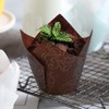 XLKJ 100 Pcs Tulip Baking Cups Muffin Cups Cupcake Liners