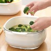 Fruits Vegetables Washing Basket Double Layer Quick Water Drainage Kitchen
