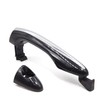 8Pcs Front Rear Exterior Outer Door Handle Chrome Black 1Set
