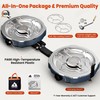 Cofiyard 20,000 BTUs 2 Burner Propane Camping Stove, Portable Folding