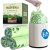 2.6 Gallon Compostable Bags with Handle Tie, AYOTEE 75 Count