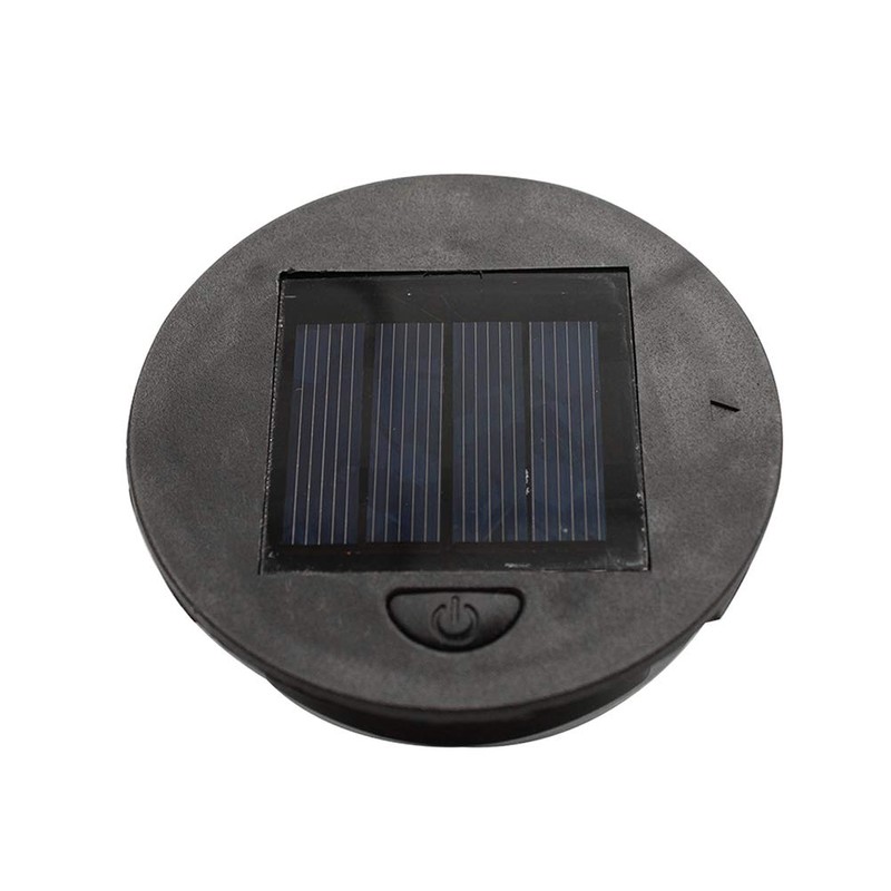 NHBETYS 2 Pack Solar Light Replacement Top,Waterproof round Solar Panel,Warm