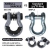 AMBULL Shackles 3/4" D Ring Shackle (2 Pack) 45,0000lb Break
