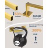 BATHDANCE Toilet Paper Holder Wall Mount, Square Stainless Steel Rustproof