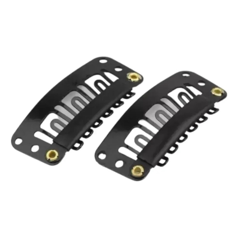 Clips Extensiones 100 Piezas Color Negro