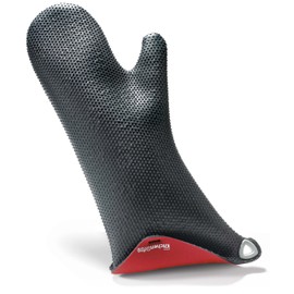 KitchenGrips Double Stitch Inverted BBQ Mitt, Red