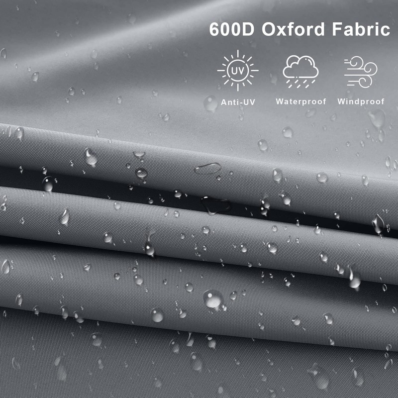 600D Patio Umbrella Parasol Cover Waterproof Outdoor Anti-UV Protective Cover