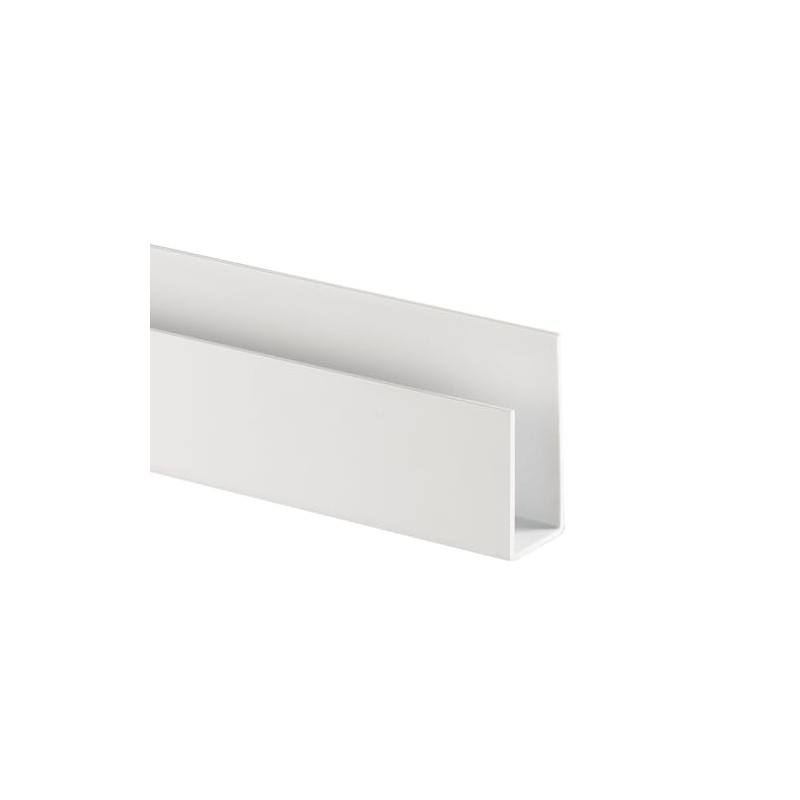 TRINITY 48.5” PVC Edge Trim for Slatwall Panels, White, 4