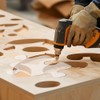 INFUNLY 2pcs Jigsaw Acrylic Router Templates Puzzle Shape Clear Angled