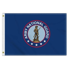 2×3 FT US National Guard Flag, Medium 60×90 150D USA Defense Guard Outdoor Banner,Double Side Printing American Decor For Patio Garden With Brass Gromment