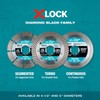 Makita E-07222 X-Lock 4-1/2" Turbo Rim Diamond Blade for Masonry