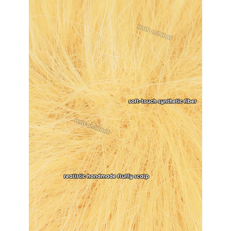 Short Blonde Anime Cosplay Wig Male Blonde Virtual Singer Costume