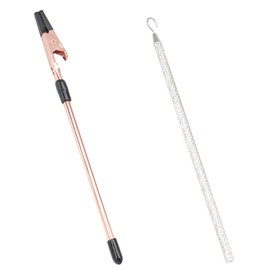 vibedor 2PCS Bracelet Helper to Put On Yourself, Bracelet Helper Tool Hook Bracelet Fastener Bracelet Assistance Tool for Necklace, Watch Clasp, Bracelet and Zippers(Silver and Rose Gold)